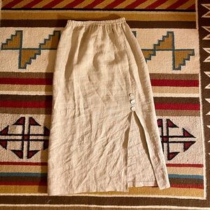 Vintage linen skirt - Haggerty Art Wear